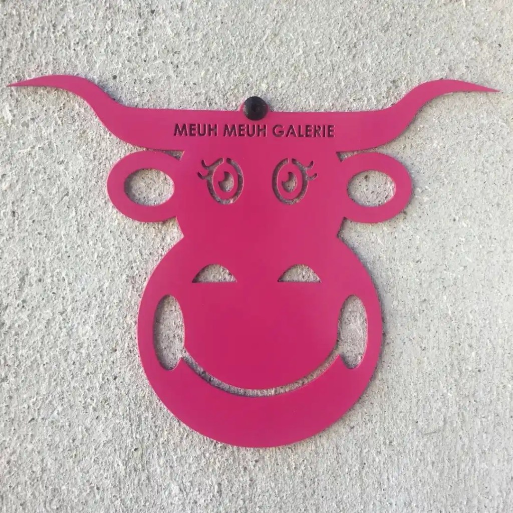 Tête de Vache Acier Rose Format Moyen